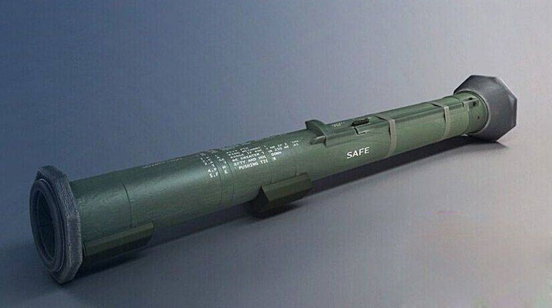مدل پرتاب موشک پرتاب نارنجک RPG 3d