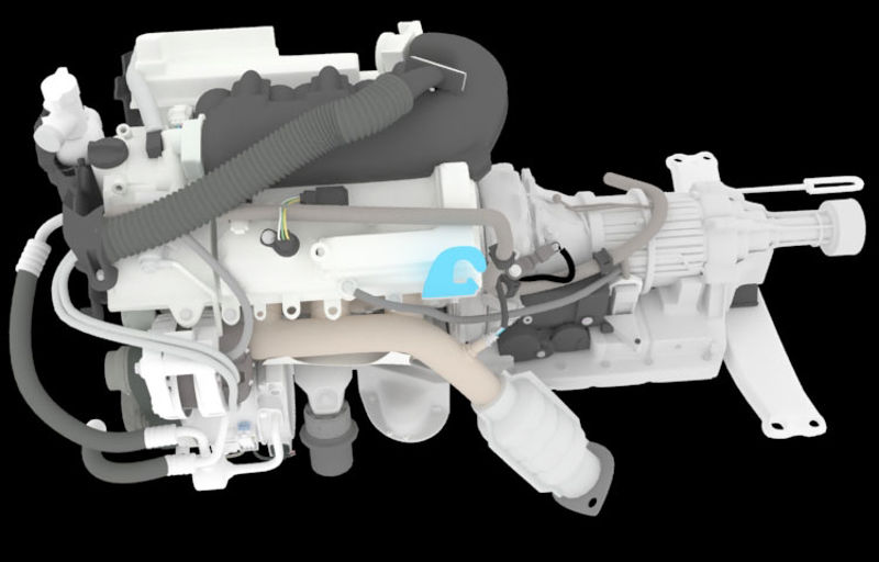 自動車ディーゼルエンジン3Dモデル