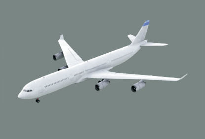مدل بوئینگ A340 هوا هواپیما 3D