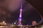 The Oriental Pearl TV Tower Night scape Overpass Lujiazui Lamplight
