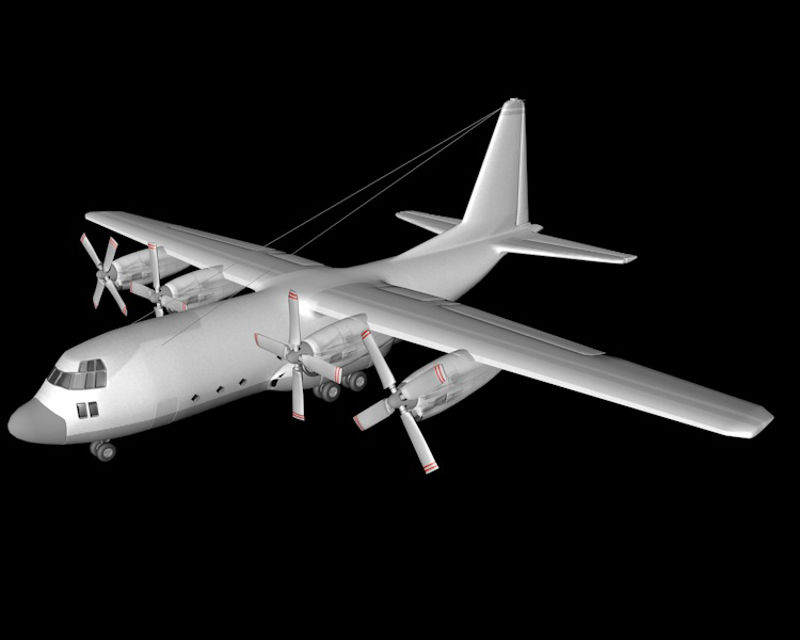Lockheed Martin C130 Hercules 3D Model