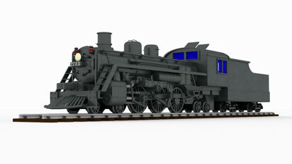 Damp lokomotiv 3d modell