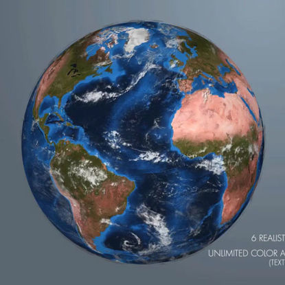 Paquete de animación de conexión del mapa terrestre