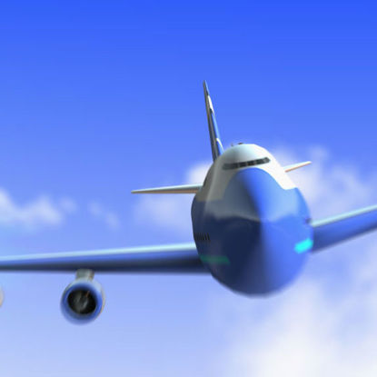 Logo d'animation d'avion