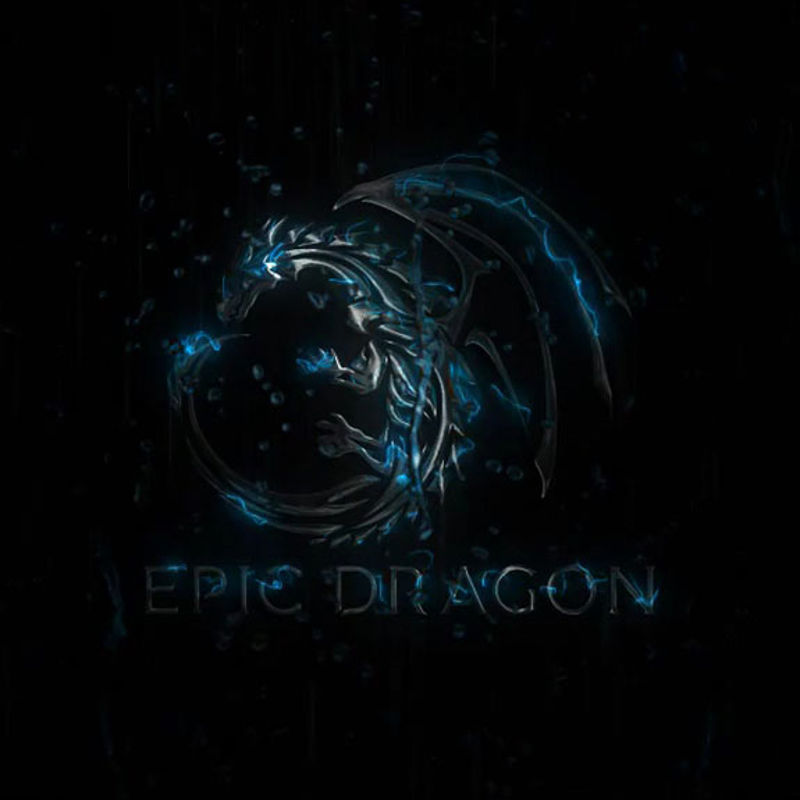 Epic style particle logo animation