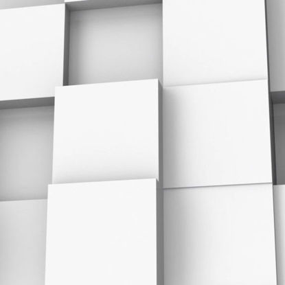 Three-dimensional mosaic square transform logo animation