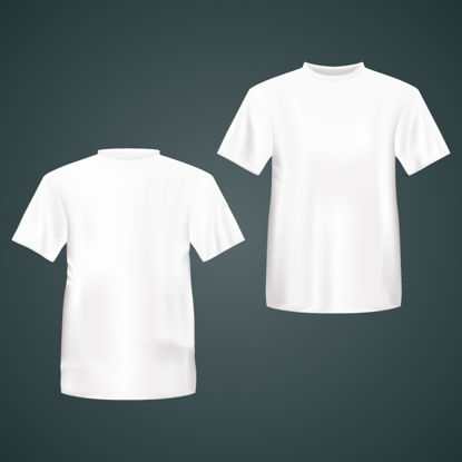 Camiseta en blanco AI vector