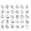 Fruit Icons AI vector