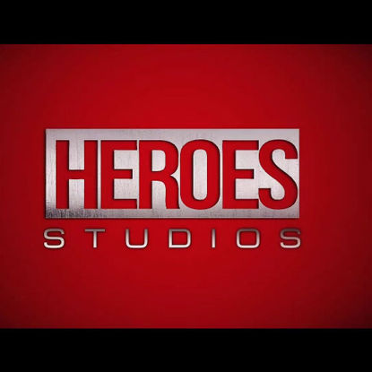Hero comics background logo show