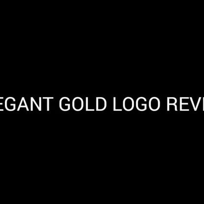 Elegant golden logo display
