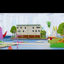 Cartoon House Building on the desk 3d model folding book animation
