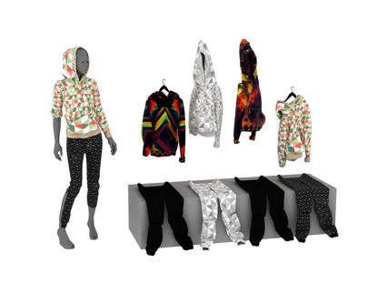 Store Display Mannequins 3d modell