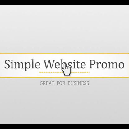 Promo de sitio web simple