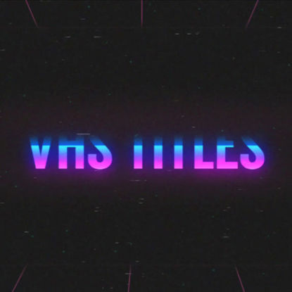 5 VHS stílus címe Animációk