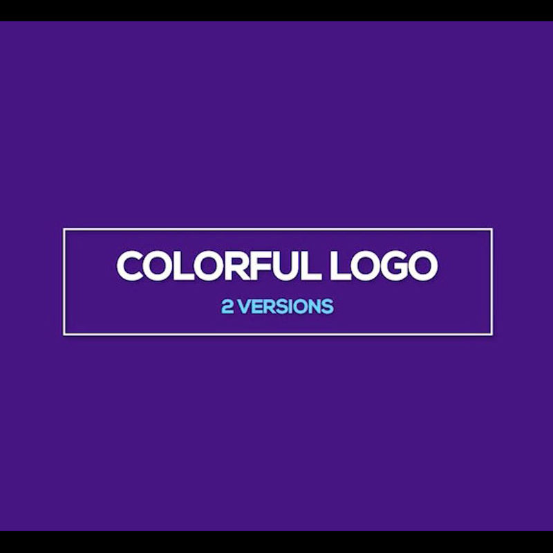 Logo d'animation coloré