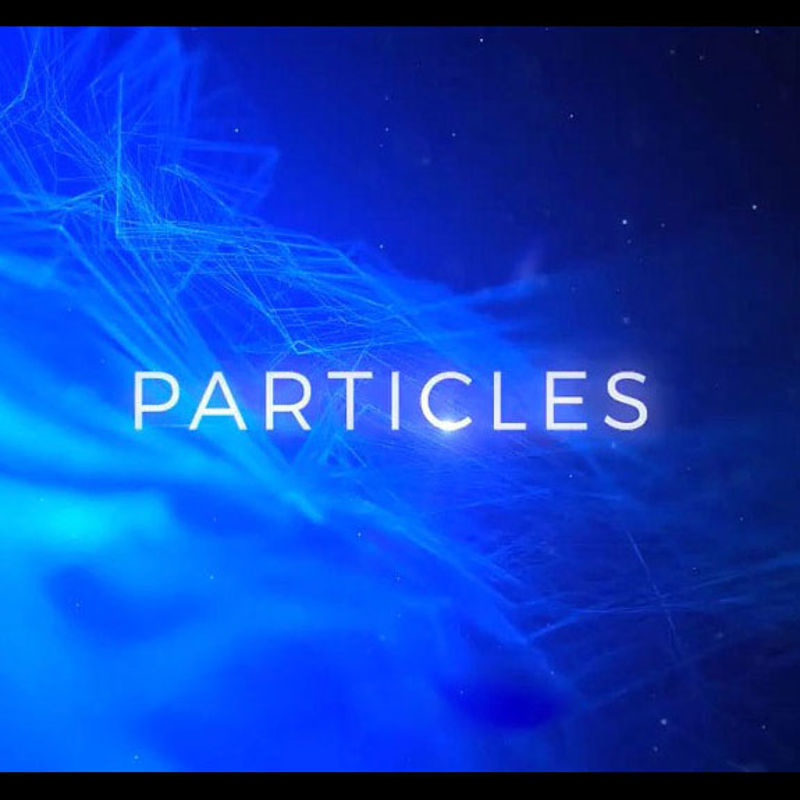 Unique particle style animated titles