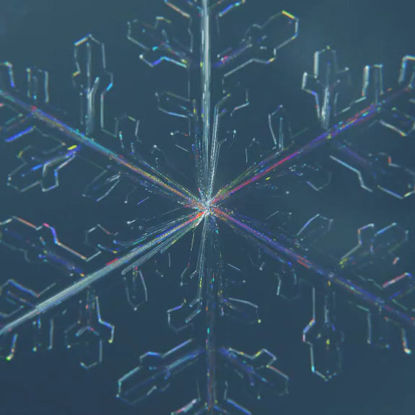 Ice flower cracked animation logo