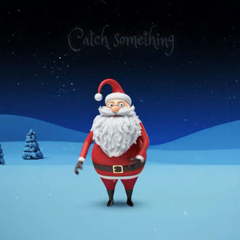 Animation de dessin animé 3D du père Noël
