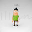 George 3D Cartoon Man Animation Collection