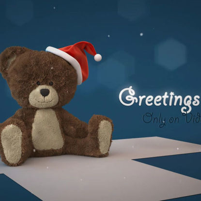 Christmas bear greeting