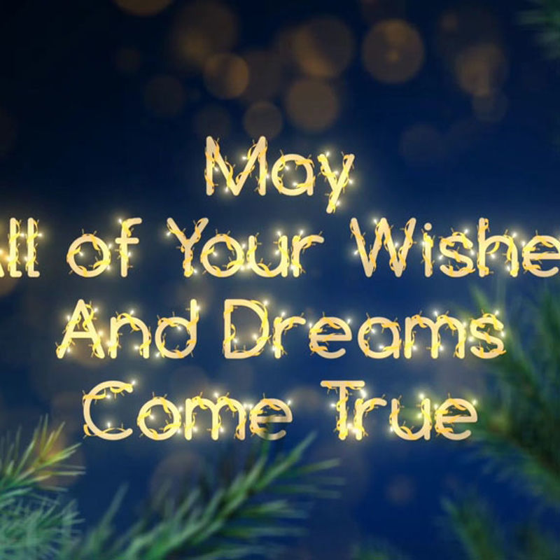 Christmas theme text effect animation
