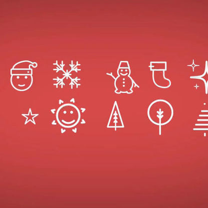 Elemento de animación de icono de Navidad