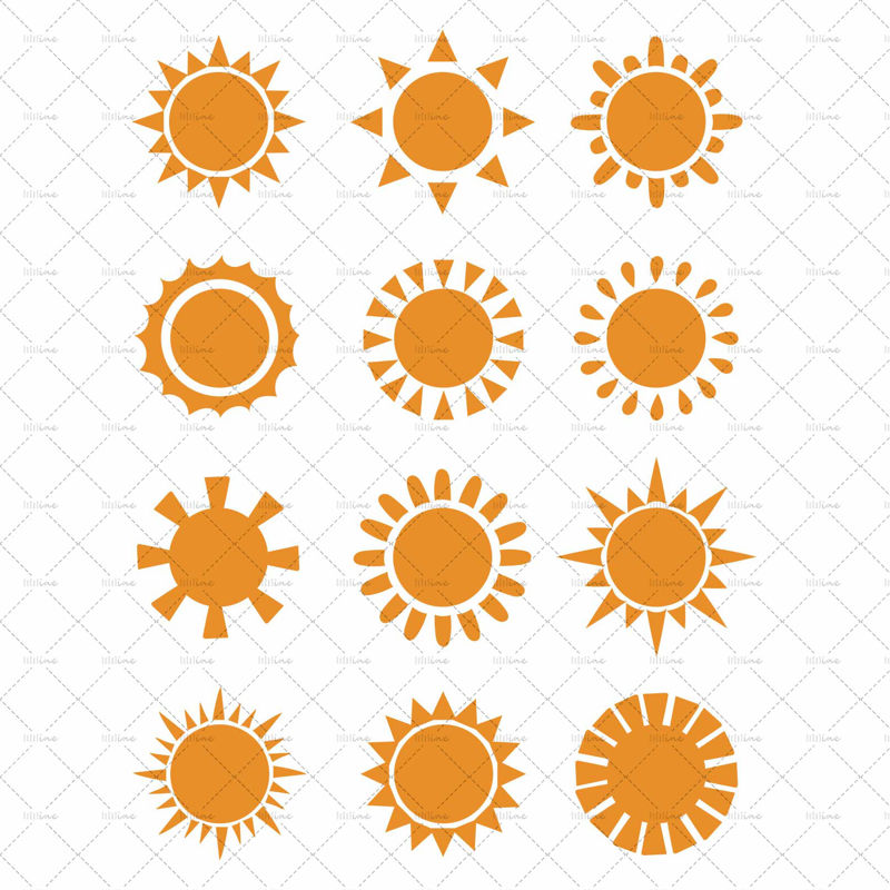 Vetor de ícone de sol
