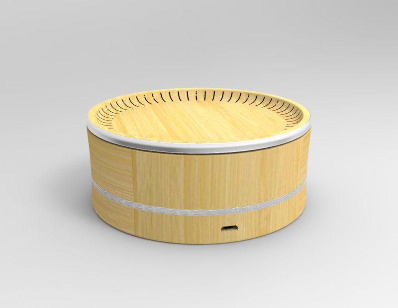 Bamboo Bluetooth Speaker 3d model