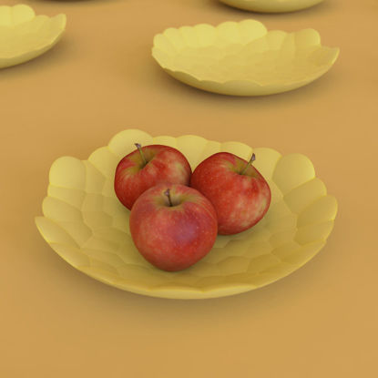 Fruit plate 3d model