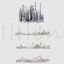 worldwide building hand draw vector