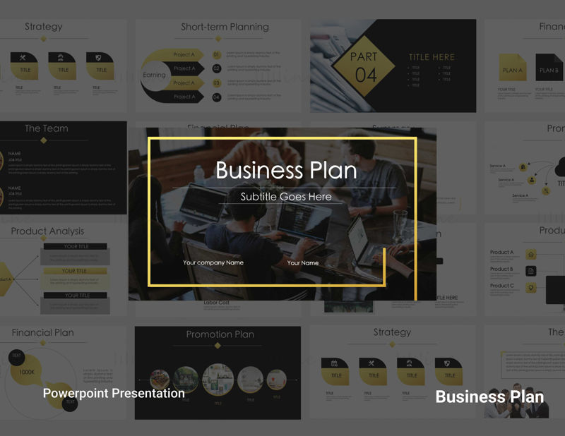 Шаблон бизнес-плана PowerPoint