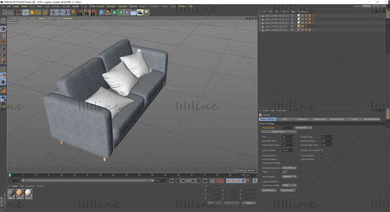 Sofa furniture 3D model