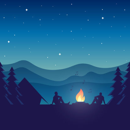 Music Around Campfire