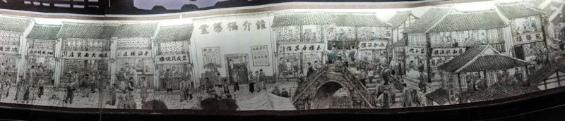 Ancient Chinese Ming and Qing Street Scenery Painting 2