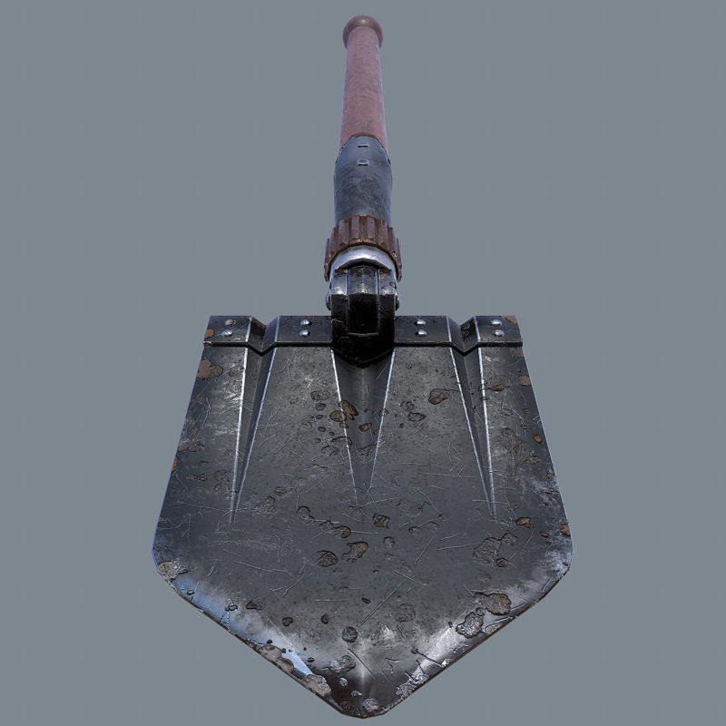 German sapper shovel WW2 3d model