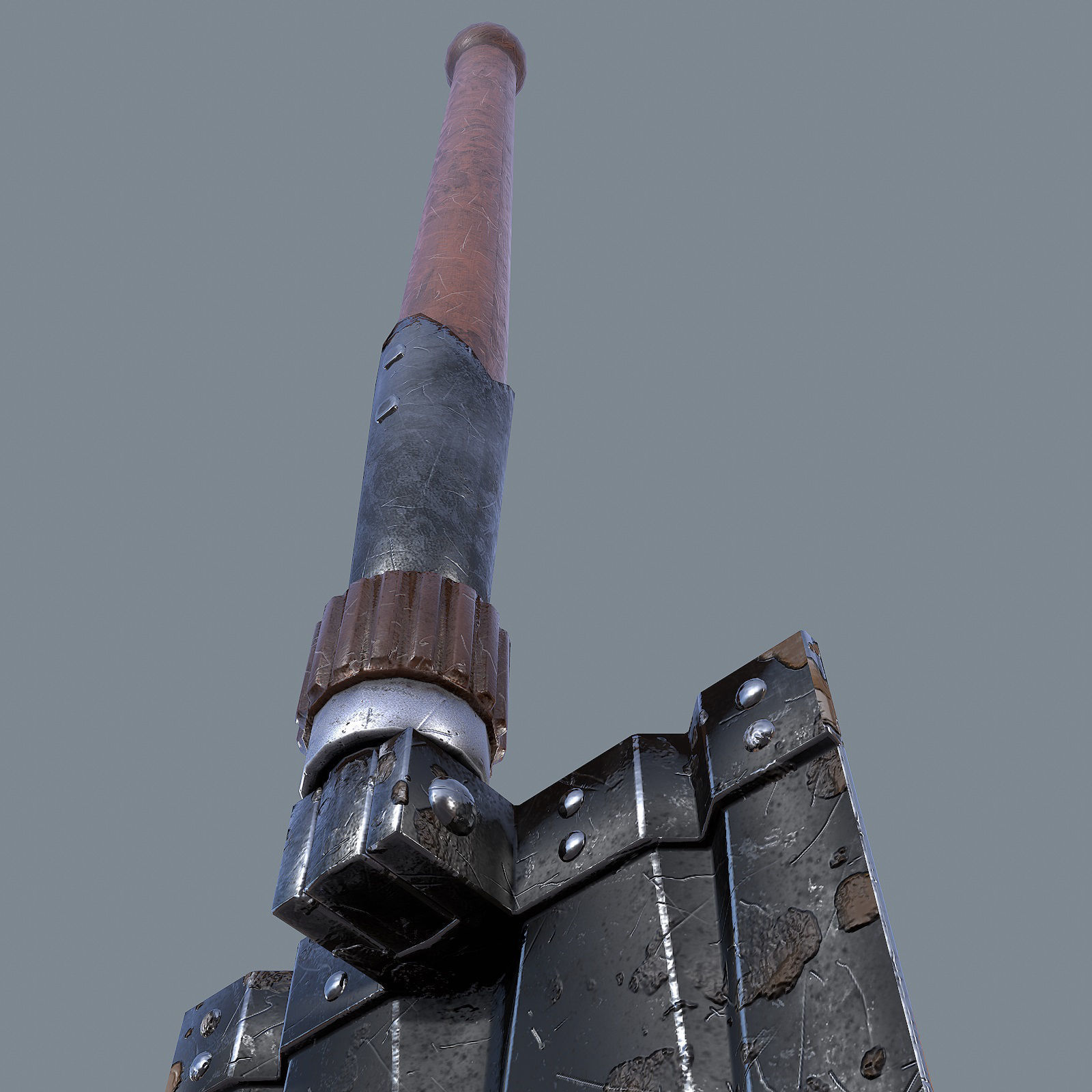 German sapper shovel WW2 3d model. llllline