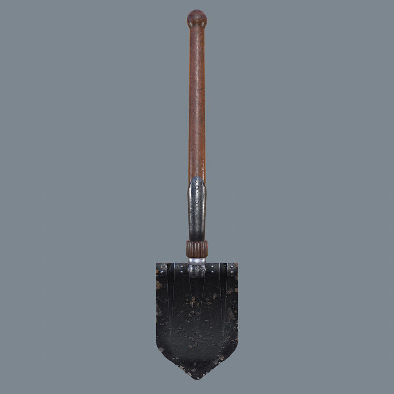 German sapper shovel WW2 3d model