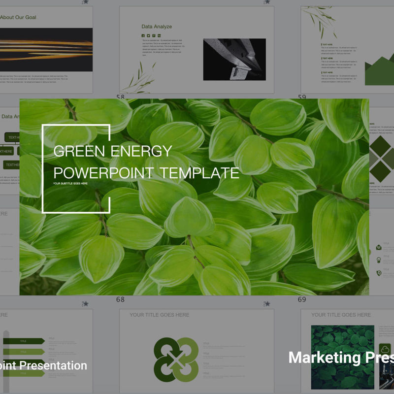 Clean green Energy PowerPoint Templates