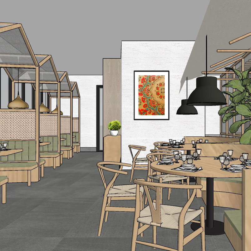 3d Sketchup Restaurant B2 Cgtrader - vrogue.co