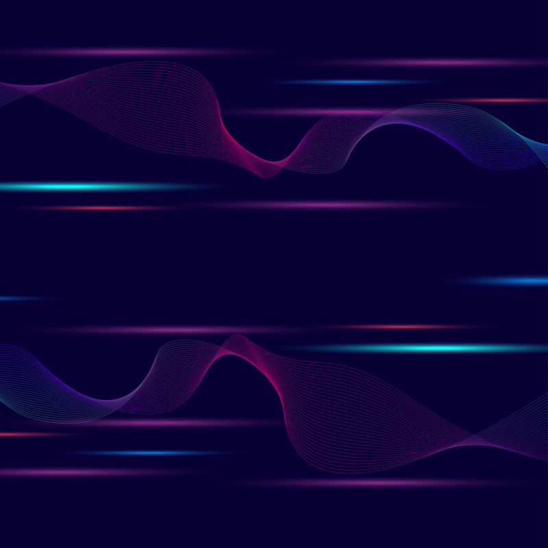 Technology wind purple red blue wave line speed sense background vector
