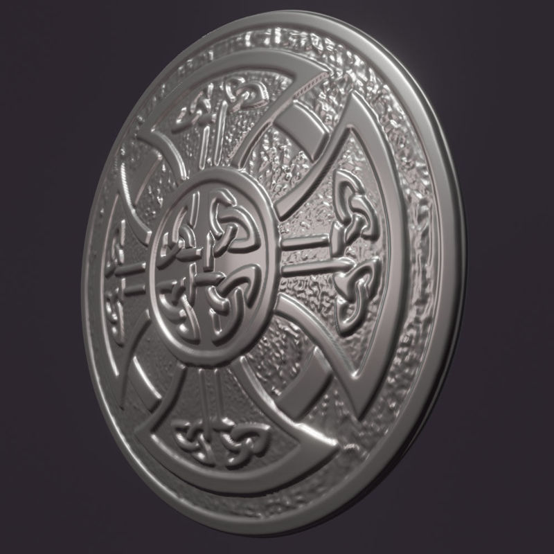 celtic shield 3d print model
