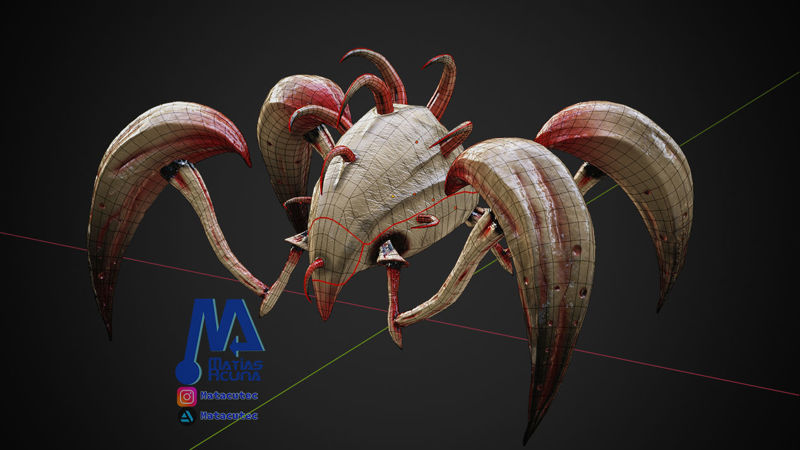 Criatura aracnida monstruo modelo 3d