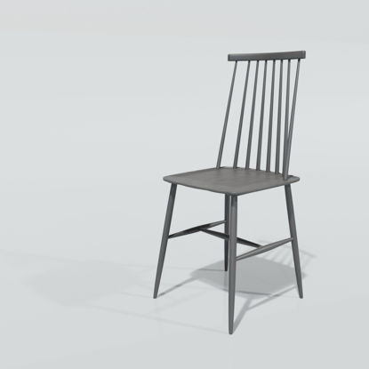 Tressia wooden chair 3d model