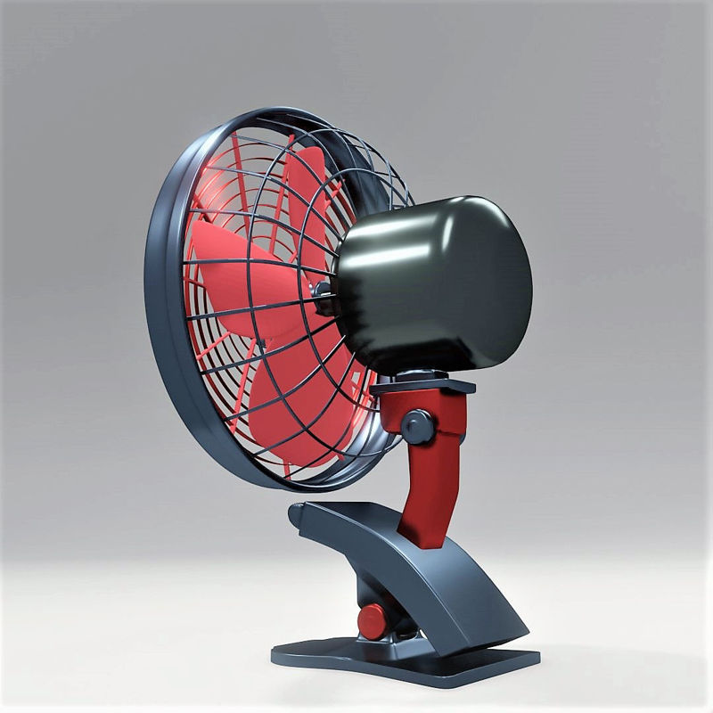 Retro fan 3D model