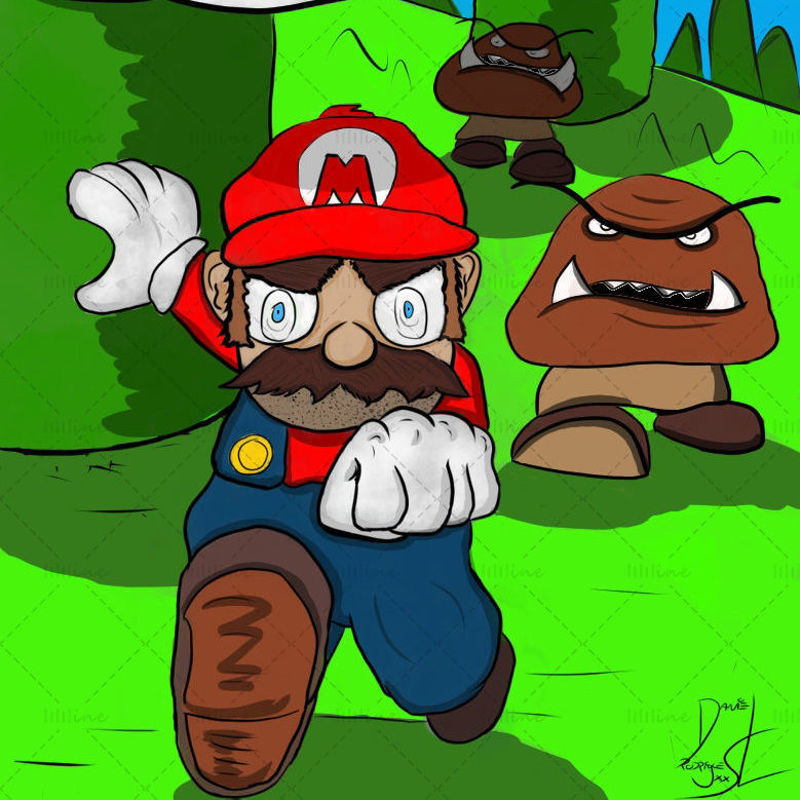 Mario Bros Illustration