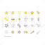 Set of Star icons