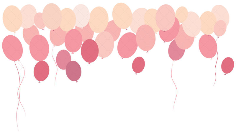 Balloons vector red