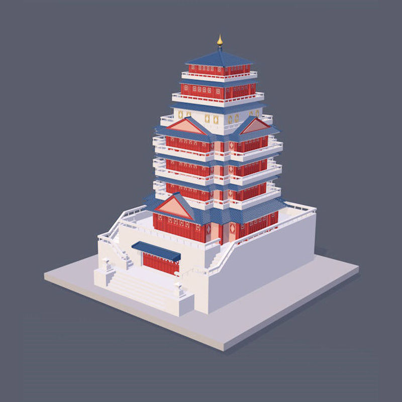 Pavilion Tower 3d model