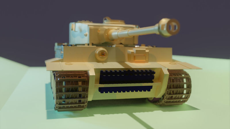 Tiger tank 1 3d model