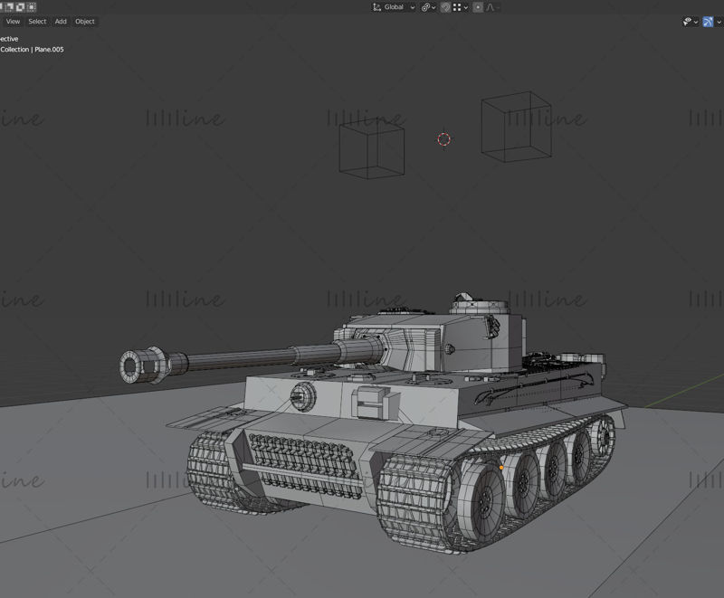 Tiger tank 1 3d model